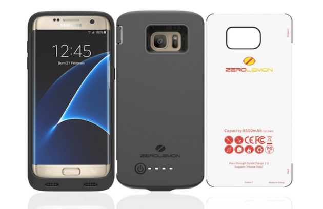 Galaxy S7 edge: ecco la cover con batteria integrata da 8500 mAh di ZeroLemon