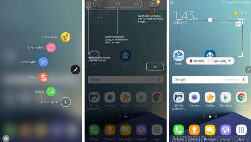 Note 7 ecco l'interfaccia di sistema - FOTO