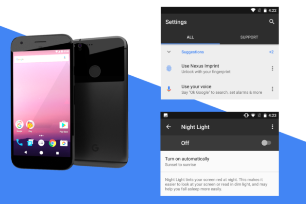 Nexus 2016: modalità Night Light, gesture per l'ambient display e nuove impostazioni