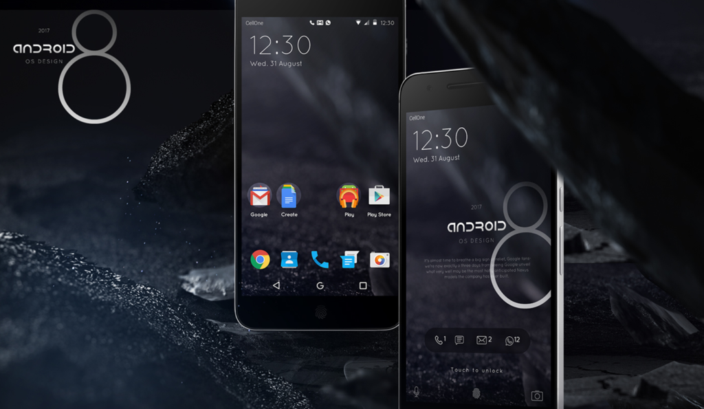 Android 8 un futuro dalle tinte dark - Foto e Video CONCEPT