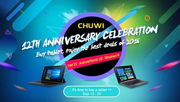 12° anniversario di Chuwi: sconti su vari store