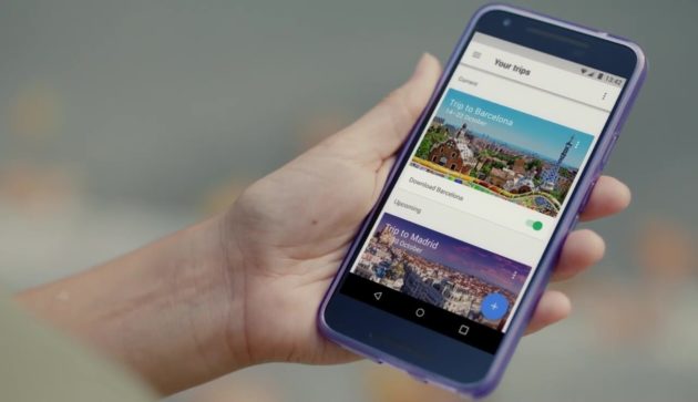Google presenta Trips, un'app per chi ama viaggiare