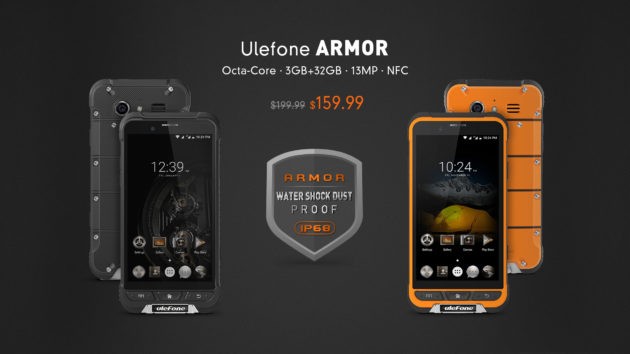 Ulefone Armor: smartphone rugged ufficialmente preordinabile