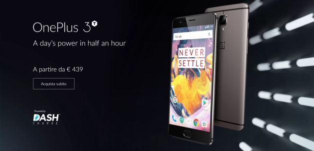 OnePlus 3T è disponibile su GearBest a prezzo scontato