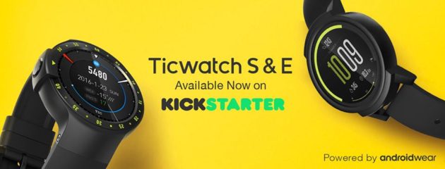 Ticwatch S ed E, raggiunto il primo milione di dollari su Kickstarter