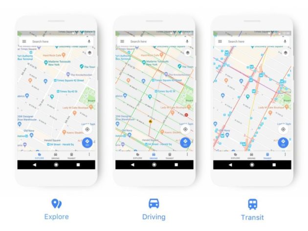 Google Maps: nuove icone e colori