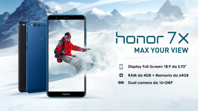 Honor 7X presentato ufficialmente, Kirin 659 e price tag di 300€