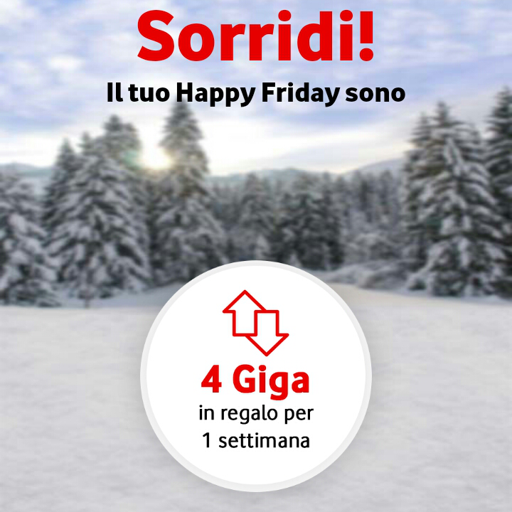 Vodafone Happy Friday: il regalo di questa settimana – 05/01/18