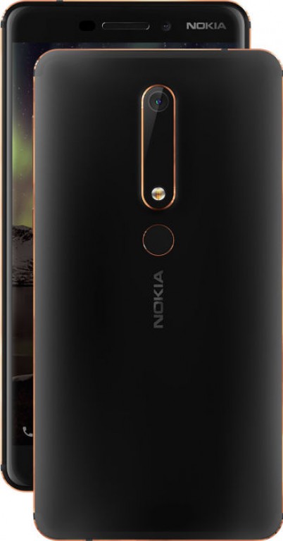 Nokia 6 Black and Orange