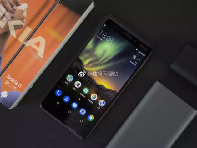 Nokia 6 (2018) si mostra in foto dal vivo