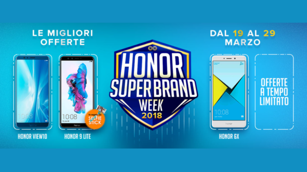 Honor celebra la SuperBrand Week con offerte da urlo