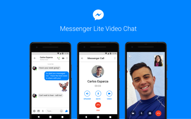 Messenger Lite aggiunge il supporto alle video chiamate