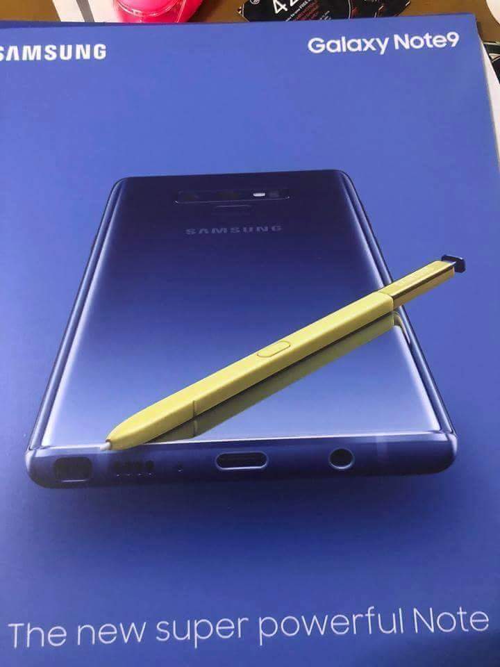 Galaxy Note 9 immagine ufficiale