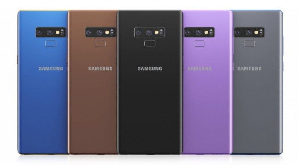 Samsung Galaxy Note 9 renders