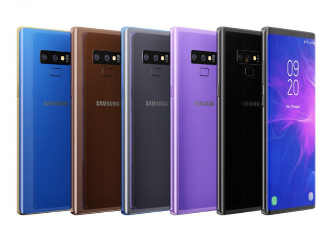 Samsung Galaxy Note 9 renders