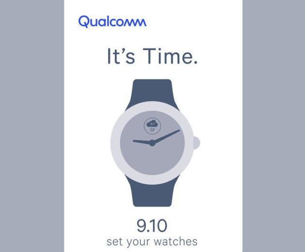Qualcomm potrebbe presentare nuovi chip per smartwatch il 10 settembre
