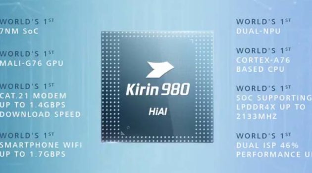 Secondo Huawei, il suo Kirin 980 sarà migliore dell'A12 Bionic di Apple