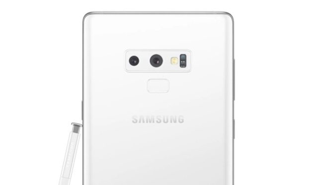 Samsung Galaxy Note 9: colorazione bianca per natale
