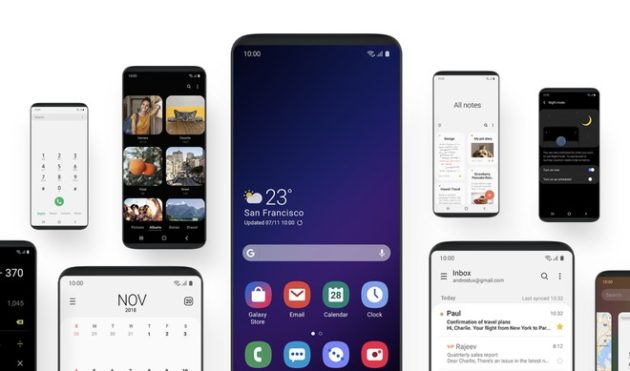 Samsung One UI:  breve video mostra l'interfaccia grafica su Galaxy S9+