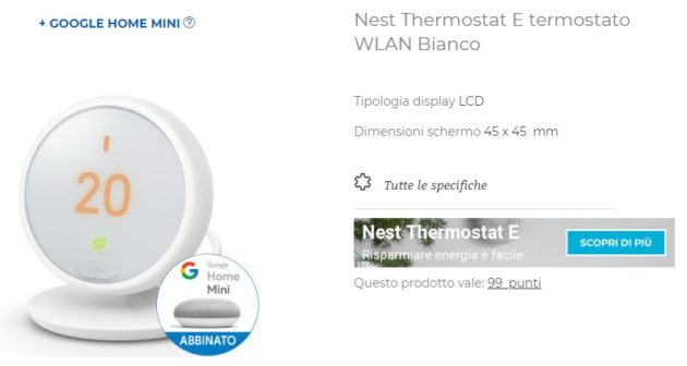 Termostato Nest in bundle con Google Home: Offerta Unieuro