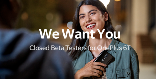 OnePlus 6T: candidatura per 100 Beta Tester per la Closed Beta