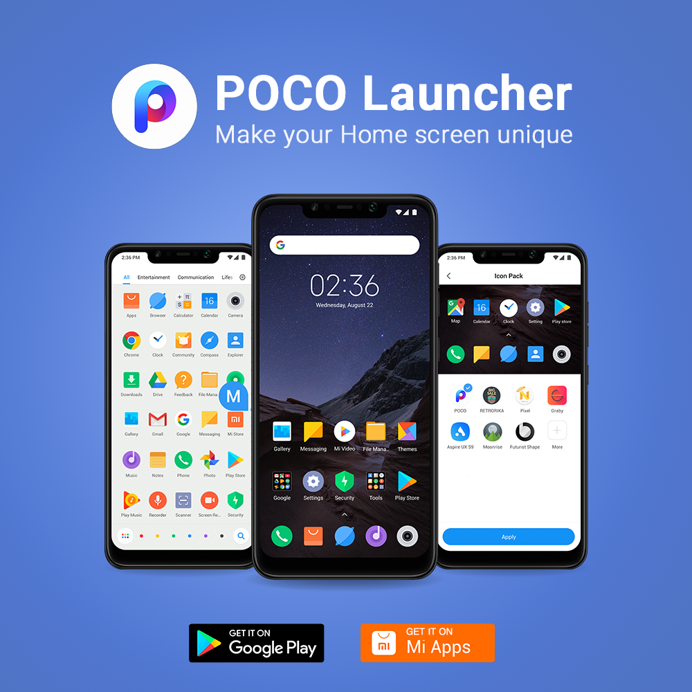 Poco launcher обои