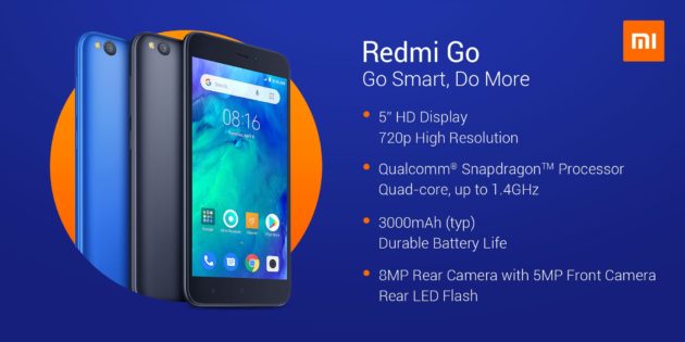 Redmi GO Ufficiale: dispositivo di fascia bassa con Android Go