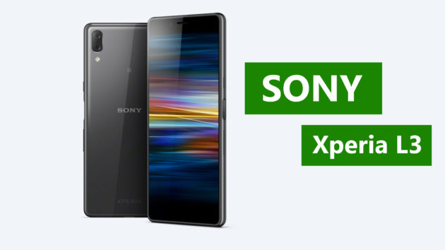 Sony Xperia L3 Ufficiale: smartphone entry-level con display da 5,7