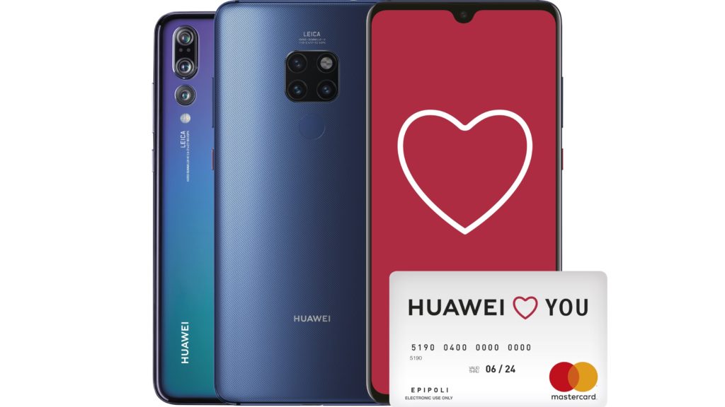 Huawei Mate 20 e P20 Pro, promozione per San Valentino