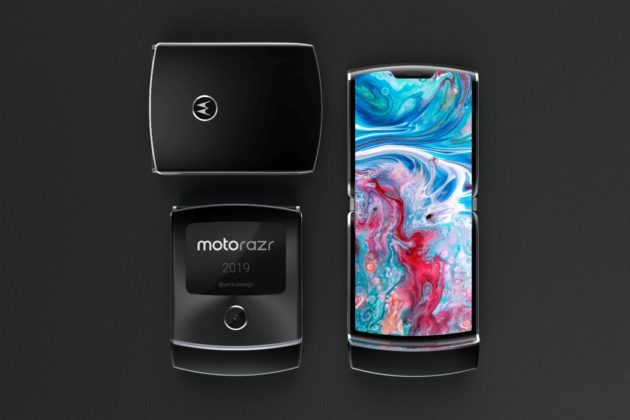 Motorola RAZR 2019: render dello smartphone pieghevole