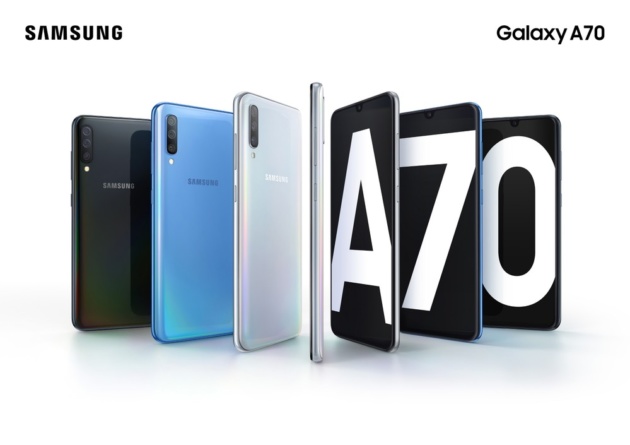 Samsung Galaxy A70 Ufficiale: notch a goccia, tripla fotocamera e batteria da 4.500 mAh