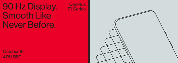OnePlus 7T e 7T Pro con display a 90Hz verranno presentati in tre eventi dal 26 settembre