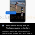 google pixel 4 social share