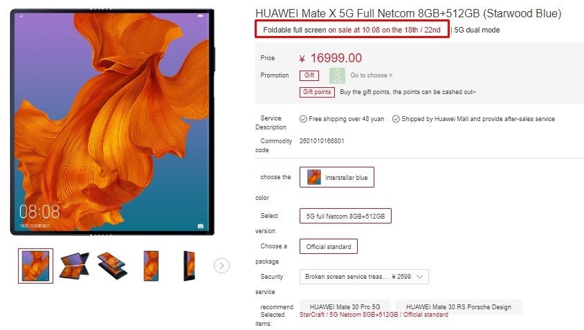 Huawei Mate X 5G, fuori in 60 secondi... e tutto esaurito
