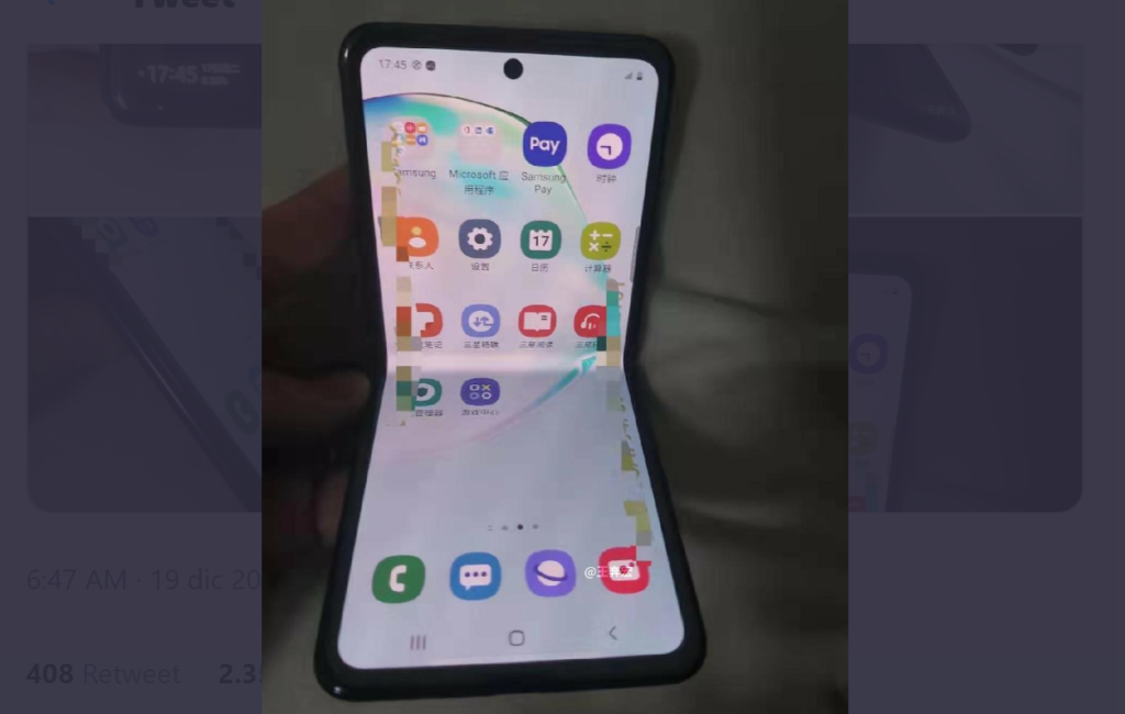 Samsung svela il design del nuovo pieghevole