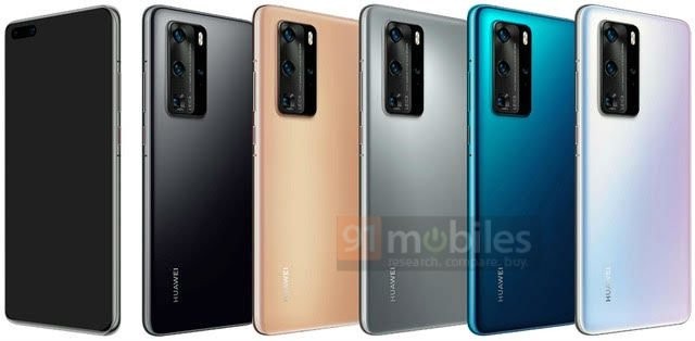 Huawei P40 pro sarà disponibile in cinque colorazioni