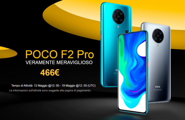 POCO F2 Pro global è disponibile con una super promozione di lancio