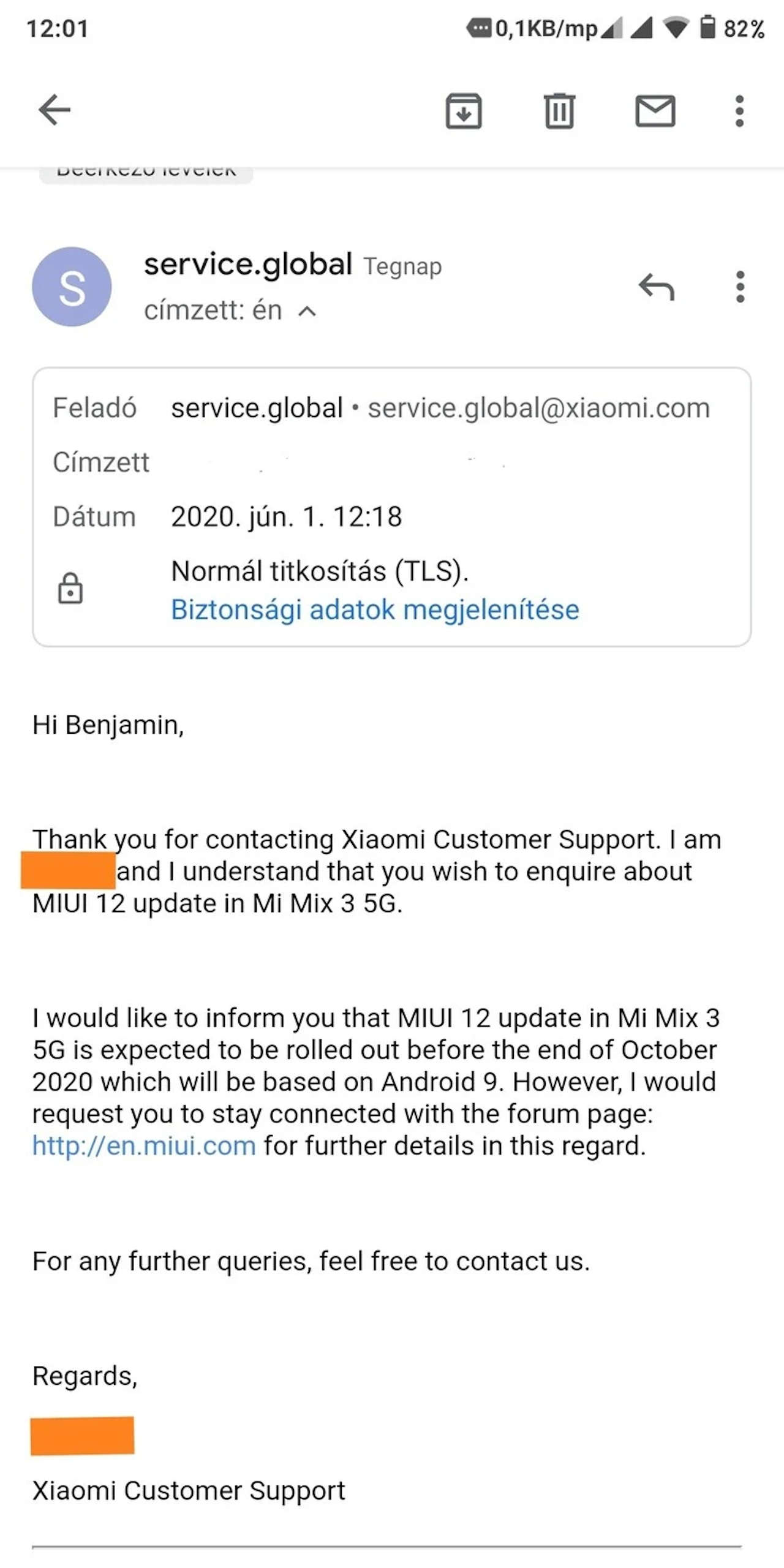 Xiaomi MI MIX 3 5G: confermato l'upgrade alla MIUI 12