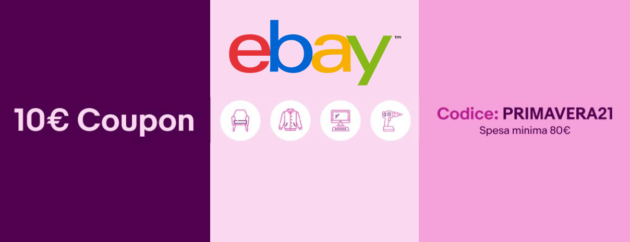 eBay festeggia la primavera con tre codici sconto