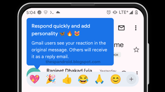 Gmail: Reagisci ai Messaggi con Emoji!
