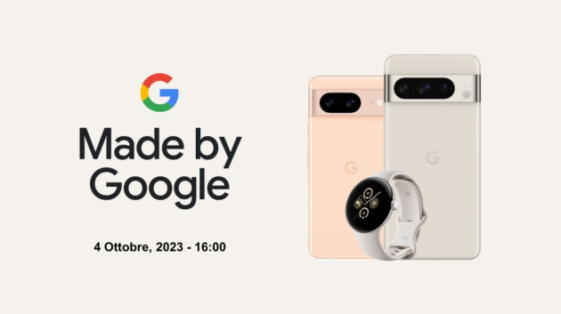 #MadeByGoogle: live streaming Pixel 8, Pixel Watch 2 e Android 14 [LIVE ore 16]
