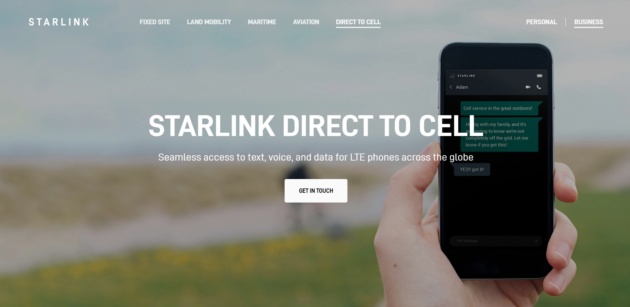 Starlink arriverà su rete mobile grazie al servizio 