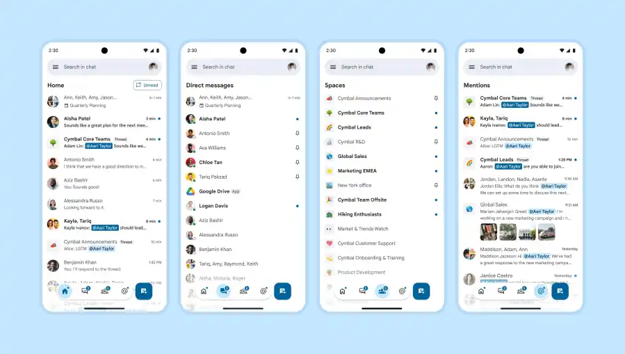 Google Chat Nuova Veste Grafica In Arrivo Su Android E IOS