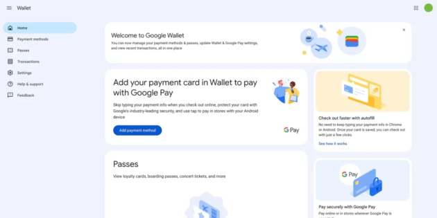 Il nuovo Google Wallet: gestisci i tuoi pagamenti da web