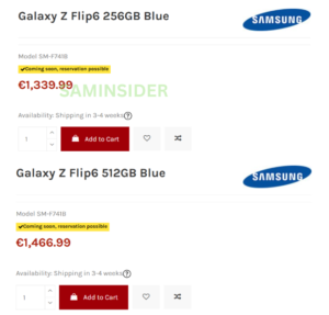 Galaxy Z flip 6 prezzi