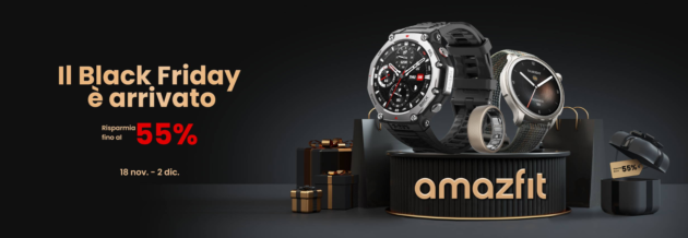 Amazfit Black Friday: tutti i prodotti in sconto