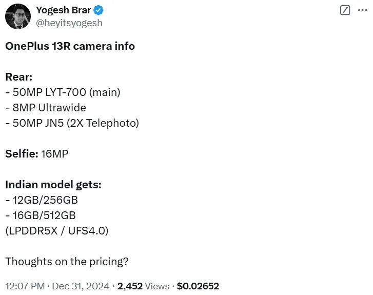 OnePlus 13R