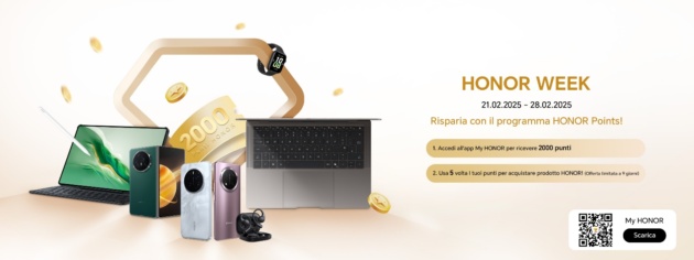 HONOR: tanti prodotti in sconto con le offerte di febbraio