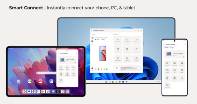 Motorola e Lenovo potenziano Smart Connect con AI e nuove funzionalità multi-device