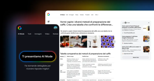 Google porta in Italia AI Mode, la ricerca potenziata dall’intelligenza artificiale